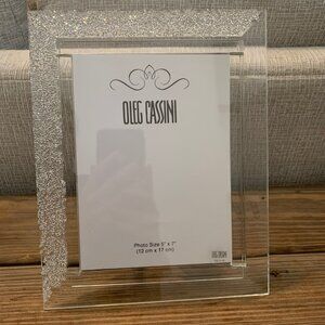 Oleg Cassini Ice Crystals 5 x 7 Picture Frame